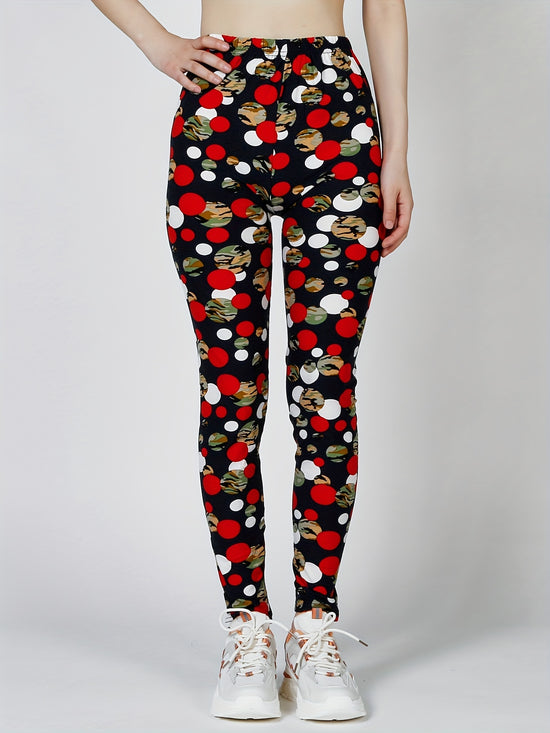 [Floral Leggings] High Waist Floral Printed Women&