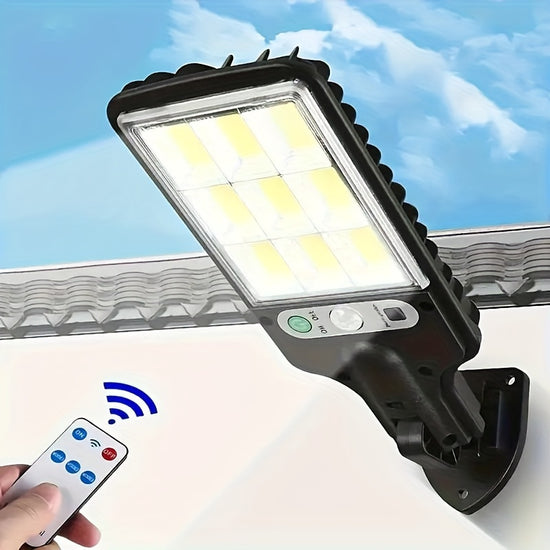 1/2/4pcs Outdoor Solar Street Light, LED Wall Lamp with Remote Control, Garden Light, Human Body Induction Wall Light