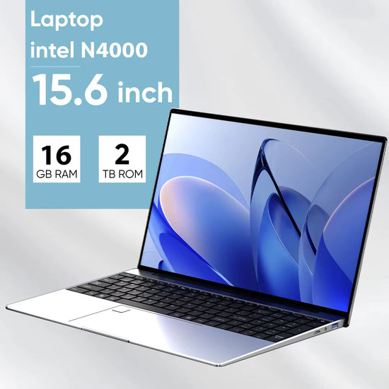 2025 New 15.6"  Windows 11 Laptop Computer Intel Celeron N4000 Computer 16GB DDR4 1/2TB SSD Fingerprint Unlock Notebook Laptops