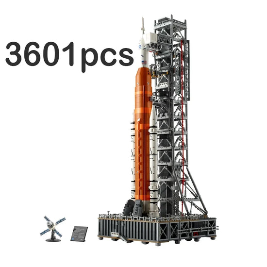 NEW 3601pcs Artemis Space Launch System Building Blocks MOC 10341 Rocket Spacecraft Model Ornaments for Birthday Christmas Gifts