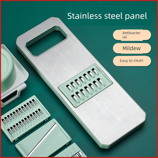 Beige Grater Slice Multifunctional Stainless Steel Door Panel