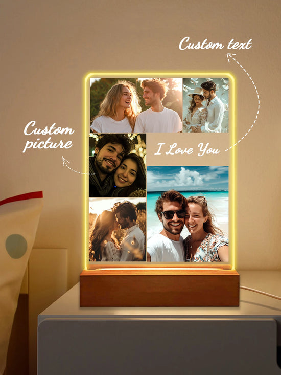 Personalized 3D Lamp Custom Photo/Text With Instagram Style 3D Led Lamp For Valentine&