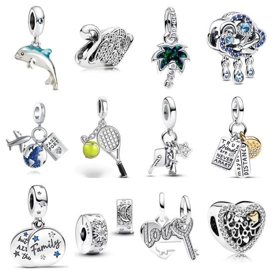 2024 New 925 Silver Swallow Tennis Coco Pendant for Valentine&