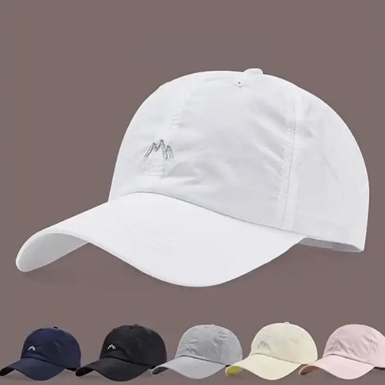 Quick-Drying Baseball Caps For Women Men Solid Color Baseball Hats Outdoor Sports Sunscreen Thin Women&