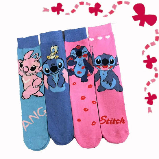 1/4 Pairs Cartoon Anime Cosplay Cool Knitted Long Socks for Men and Women